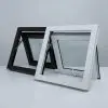 UPVC Awning Window | Black & White Frame | LuckyHome Philippines UPVC awning windows in black and white frames – durable, elegant, and energy-efficient window design by LuckyHome Philippines
