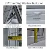 UPVC Awning Window | Inclusion Details | LuckyHome Philippines UPVC awning window inclusion showing stainless steel support, elegant handles, durable frame, and raised bottom rail by LuckyHome Philippines.