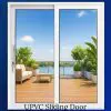 White UPVC Sliding Door | Balcony & Lake View | LuckyHome Philippines White UPVC sliding door with clear glass opening to a lake-view balcony – elegant, durable, and energy-efficient by LuckyHome Philippines