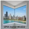 UPVC Corner Window | Modern Seamless Design | LuckyHome PH UPVC corner window with seamless corner glass design, offering panoramic view and modern aesthetics by LuckyHome Philippines.