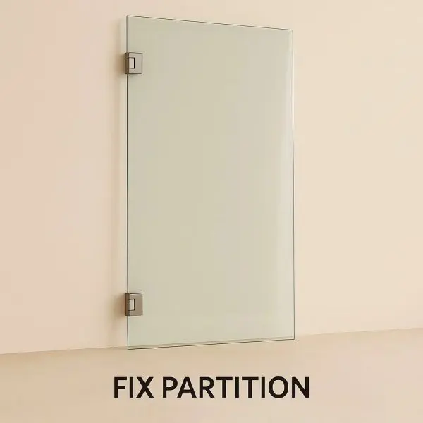 Fixed Shower Partition Philippines – Frameless Tempered Glass Bathroom